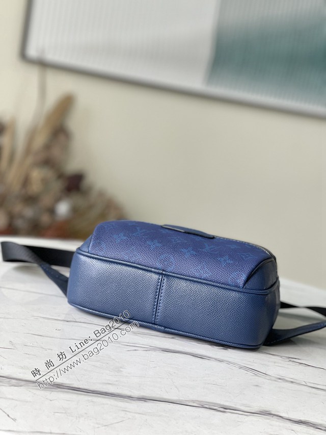 LV專櫃2023新款限量版Outdoor腰包 M30247藍色 路易威登男士腰包挎包胸包 dn1342